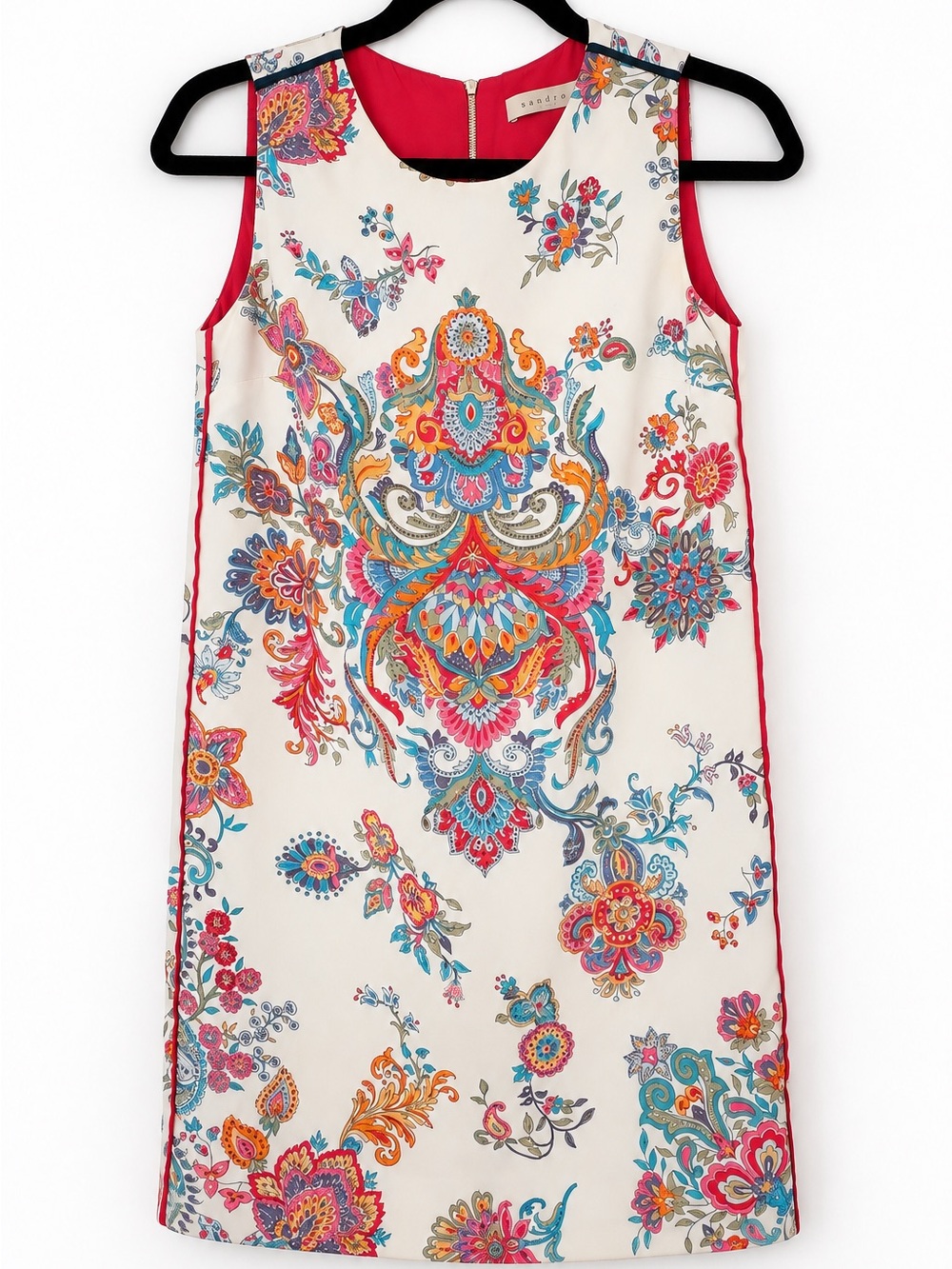 Sandro Floral Paisley Shift Dress – Size 1 / Fits US 2